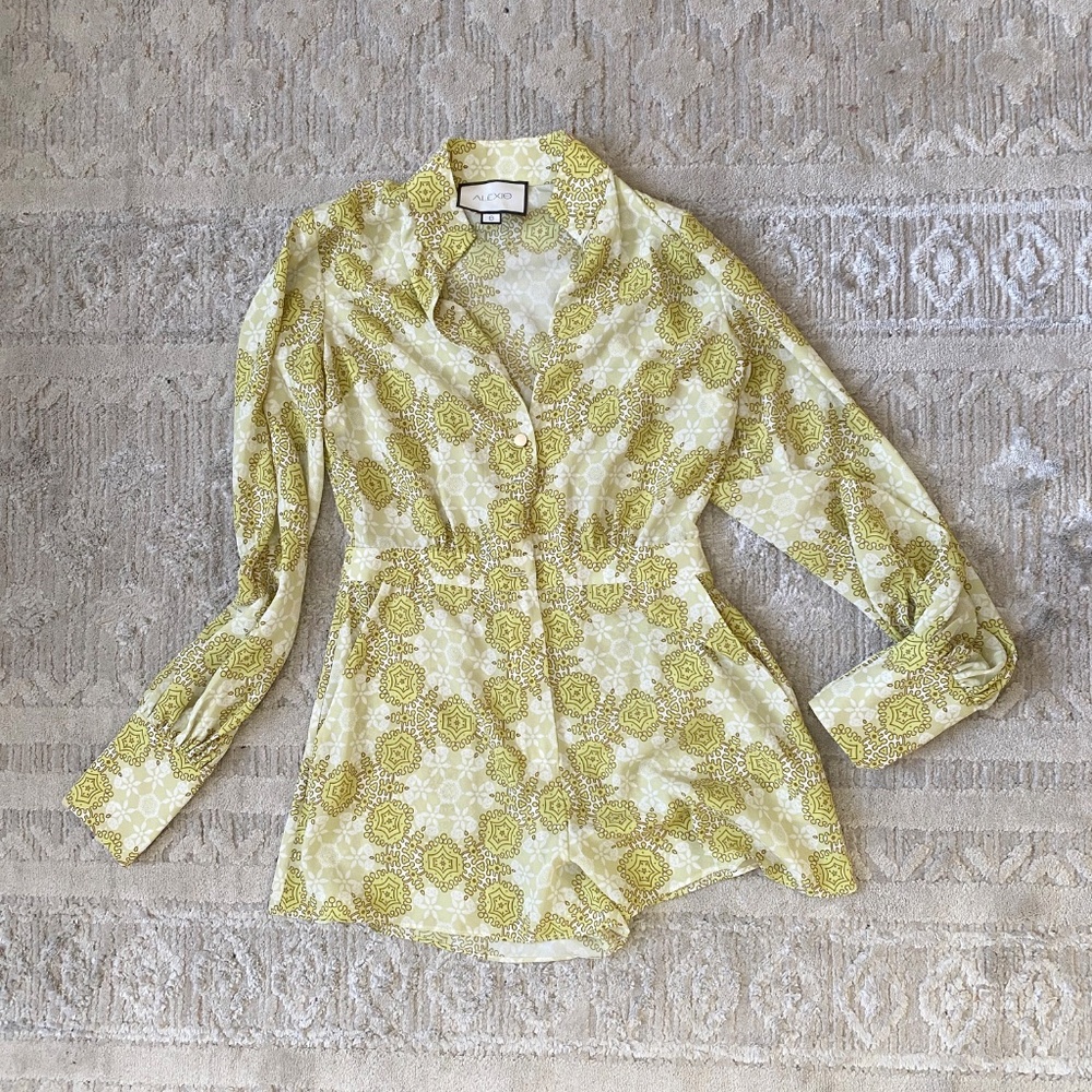 Alexis print long sleeved shirt